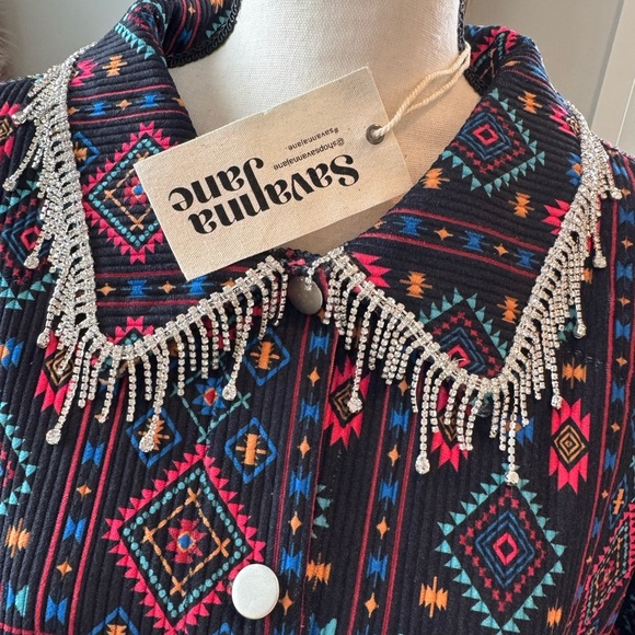 Savanna Jane Jackets & Blazers - Women’s Western/Boho Savanna Jane Rhinestone jacket size 2x